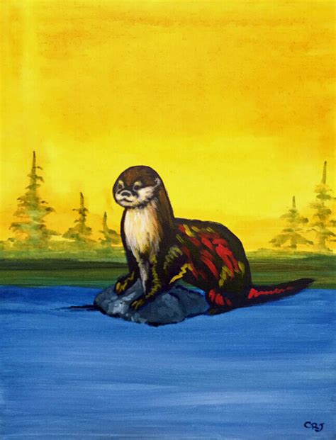 Craig Johnstone Artworks Commissioned Works River Otter