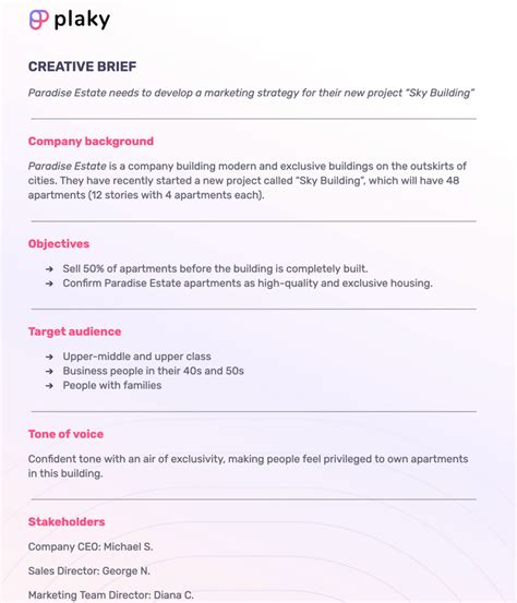 How To Write A Creative Brief Examples And 7 Templates