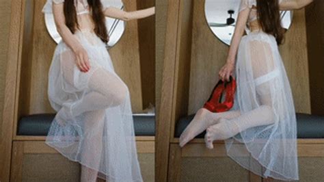 Marry Me Your Bride In La Perla Stockings And Lingerie TJKween Clips Sale