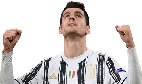 Alvaro Morata Juventus football render - FootyRenders