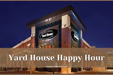 Yard House Happy Hour in 2023