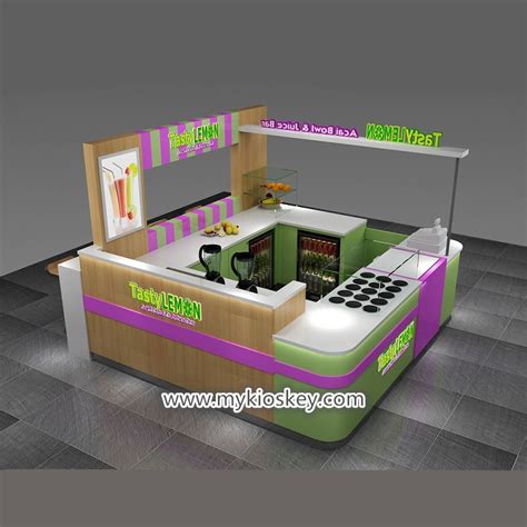 Popular Mall Food Juice Bar Kiosk Design For Sale Food Kiosks