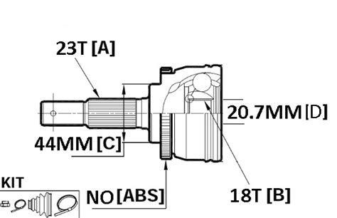 CV JOINT 23X44X18 SUZUKI ALTO Butler Auto Mart