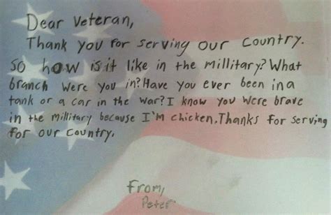 Sample Letter To A Soldier