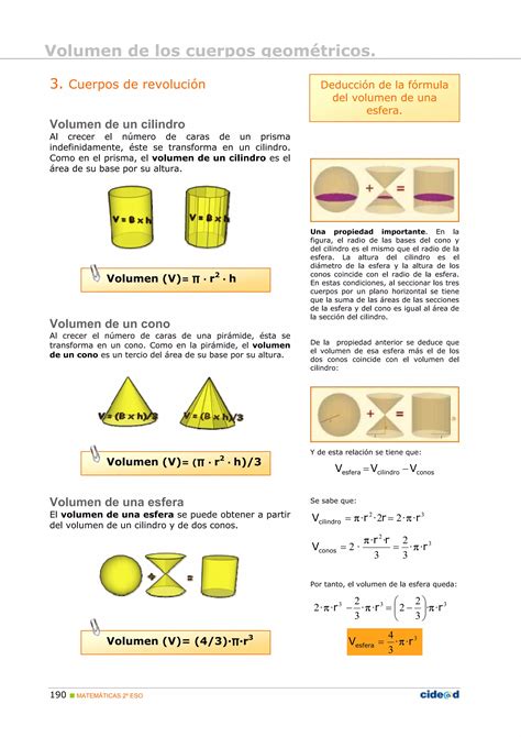 Volumenes De Cuerpos Geometricos Pdf