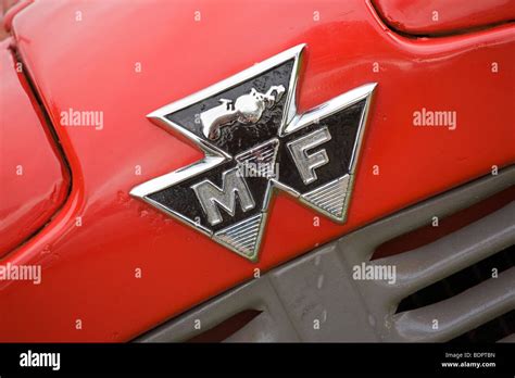 Massey Ferguson Tractor Badge Stock Photo Alamy