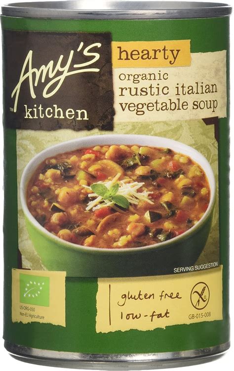 Amys Kitchen Organic Hearty Rustic Italian Vegetable Soup 397g