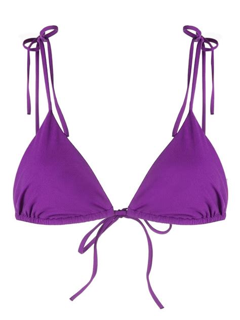 Ulla Johnson Maya Triangle Cup Bikini Top Farfetch