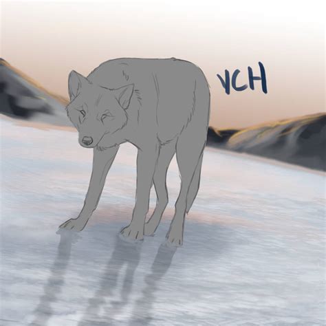 Snowy Wolf Ych Closed By Bleuzye On Deviantart