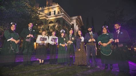 Disney Parks Cast Members Materialize at the 'Haunted Mansion' World ...