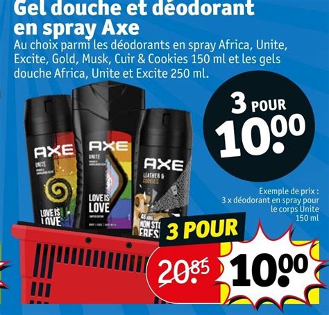 Promo Gel Douche Et D Odorant En Spray Axe Chez Kruidvat