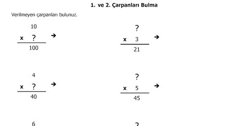 Sinif Arpanlari Bulma Lemler