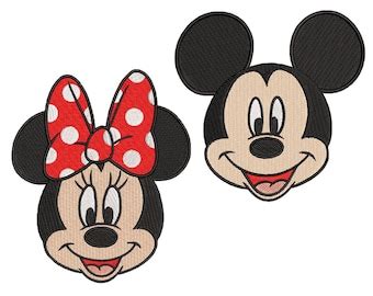 Mickey Mouse Machine Embroidery Design Digital File Instant Etsy