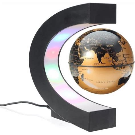 Cr Atif Globe Terrestre Lumineux Flottant Magn Tique Levitation Globe