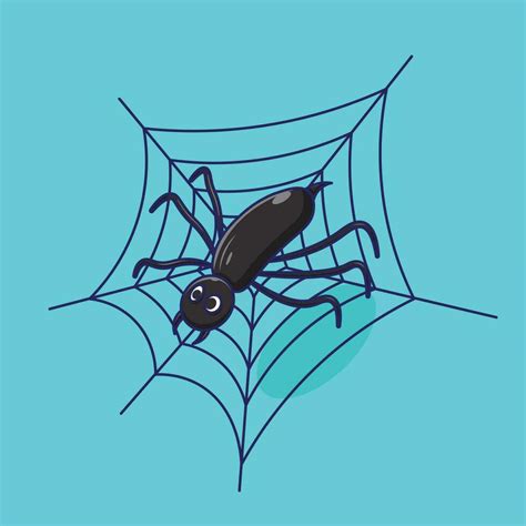 Spider Web Cartoon Vector Art Icons And Graphics For Free Download