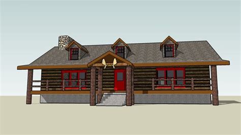 3d Warehouse View Model Cabin Log Cabin House Styles