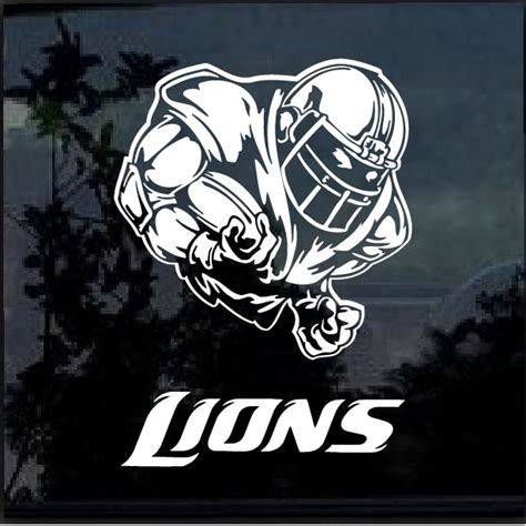 Detroit Lions Football player Window Decal Sticker | MADE IN USA