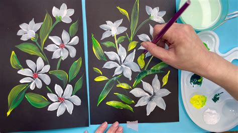 Pintar flores como si fuera un artista es posible y así de fácil