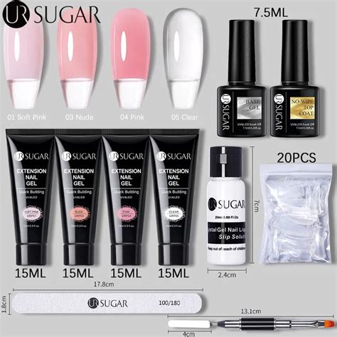 Ur Sugar Kit De Extensi N De U As Acr Licas Gel Uv De Construcci N