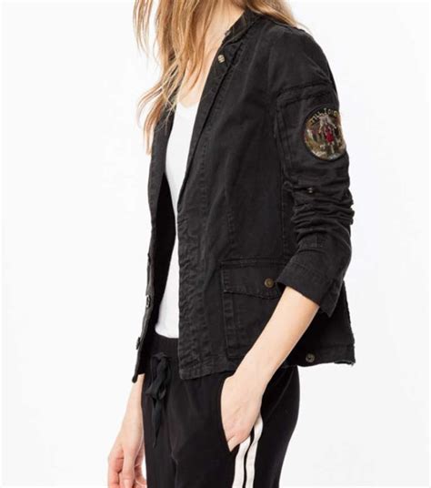 B Positive Gina Black Military Jacket - GLJ