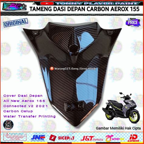 Jual COVER DASI DEPAN ALL NEW AEROX 155 CONNECTED V2 2021 CARBON