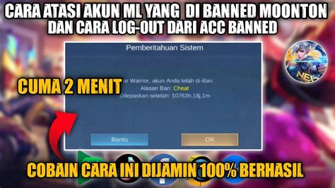 Mudah Banget Cara Atasi Akun ML Yang Terkena Banned Ganti Akun