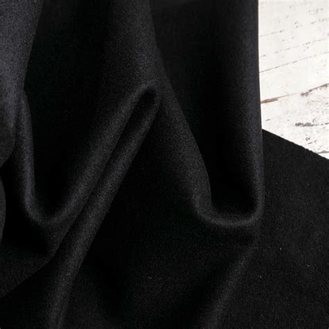 black wool melton fabric cloth house cloth house