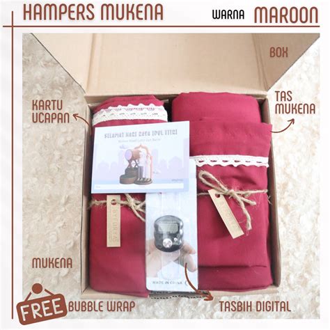 Jual BYFORYA HAMPERS MUKENA KATUN DEWASA MUSLIMAH ALAT SHOLAT