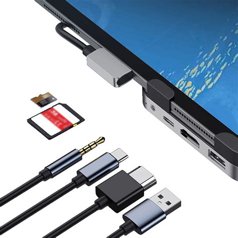 BIAZE R33 6 In 1 USB C Hub Type C To USB3 0 Adapter HDMI Compatible