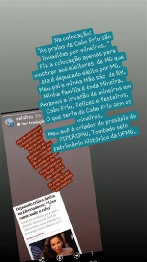 Pai De Anitta Detona Deputado Que Criticou A Cantora Na Libertadores