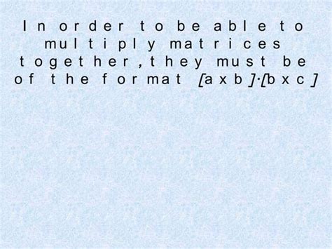 Multiplying Matrices | PPT