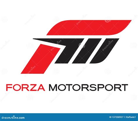 Forza Motorsport Logo editorial photography. Illustration of white ...