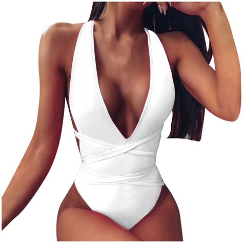 Penkiiy New Fashion Comfortable Bikini Women S One Piece Sexy Plain