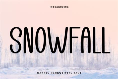 Snowfall Font By Pipi Creative Creative Fabrica