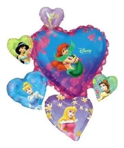 Globo Princesas Disney Met Jumbo Ariel Jazmin Bella Aurora T