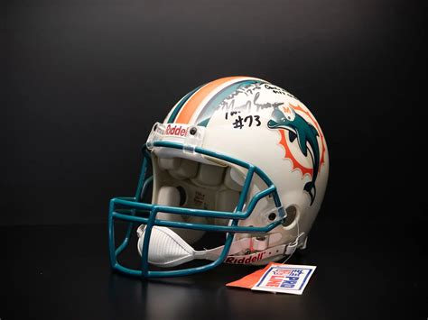 Miami Dolphins Autographed Football Helmet | Dare to Dream | Online ...