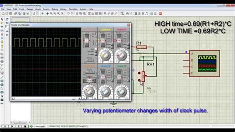 555 Timer As Astable Multivibrator