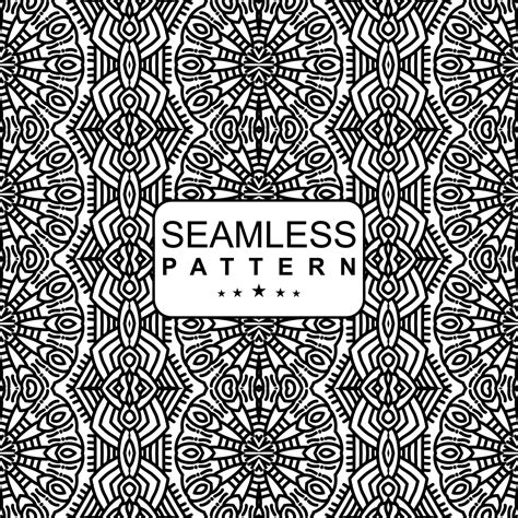 BLACK WHITE SEAMLESS PATTERN BACKGROUND. VECTOR ILLUSTRATION 13975677 ...