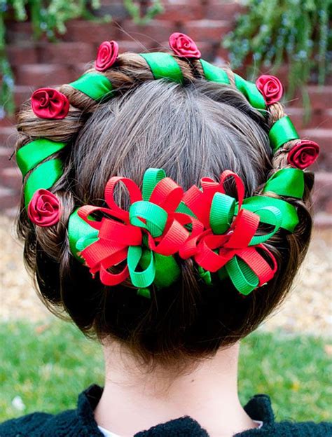 Of The Most Creative Christmas Hairstyles Ever Peinados Navide Os