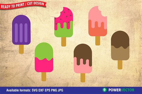 Summer Popsicle Clipart Svg Dxf Png Eps Files For Crafting 521625