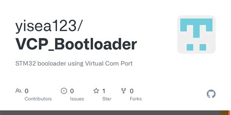 Github Yisea Vcp Bootloader Stm Booloader Using Virtual Port