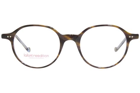 Lafont Reedition Goncourt 5152 Eyeglasses Mens Hornblue Full Rim 48 19 145