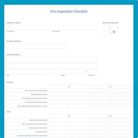 Fire Inspection Report Template