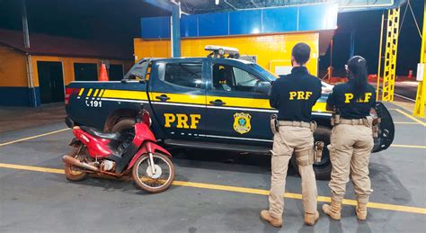 Prf Recupera Motocicleta Registro De Furto Pol Cia Rodovi Ria Federal