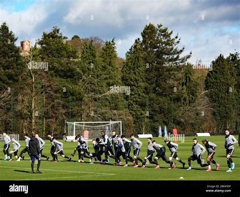 Wolverhampton Wanderers Players During The Training Session At The Sir