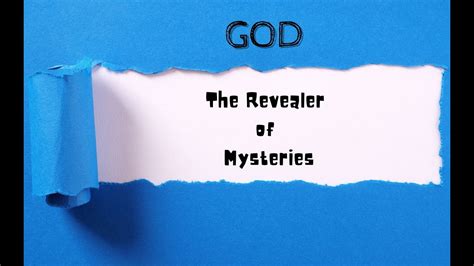 Sunday Morning Service God The Revealer Of Mysteries Youtube