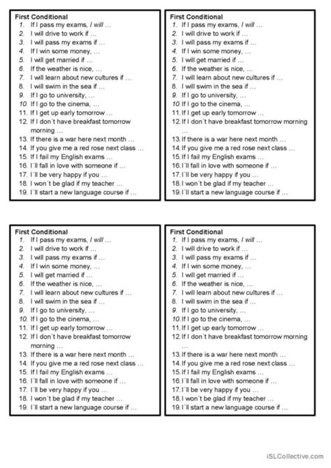 Conditionals Discussion Starters Speaking Cards Speaki