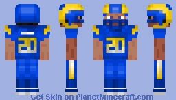 NFL Football Player Los Angeles Rams Home Minecraft Skin