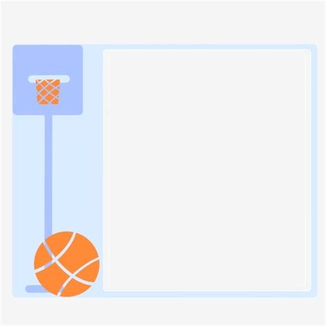 Basketball Border Clip Art