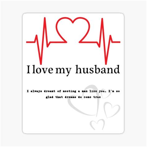 I Love My Husband Sticker For Sale By Sultana2013 Redbubble